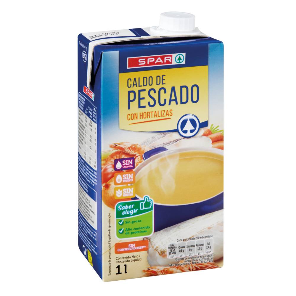 Caldo Spar De Pescado Brik 1L