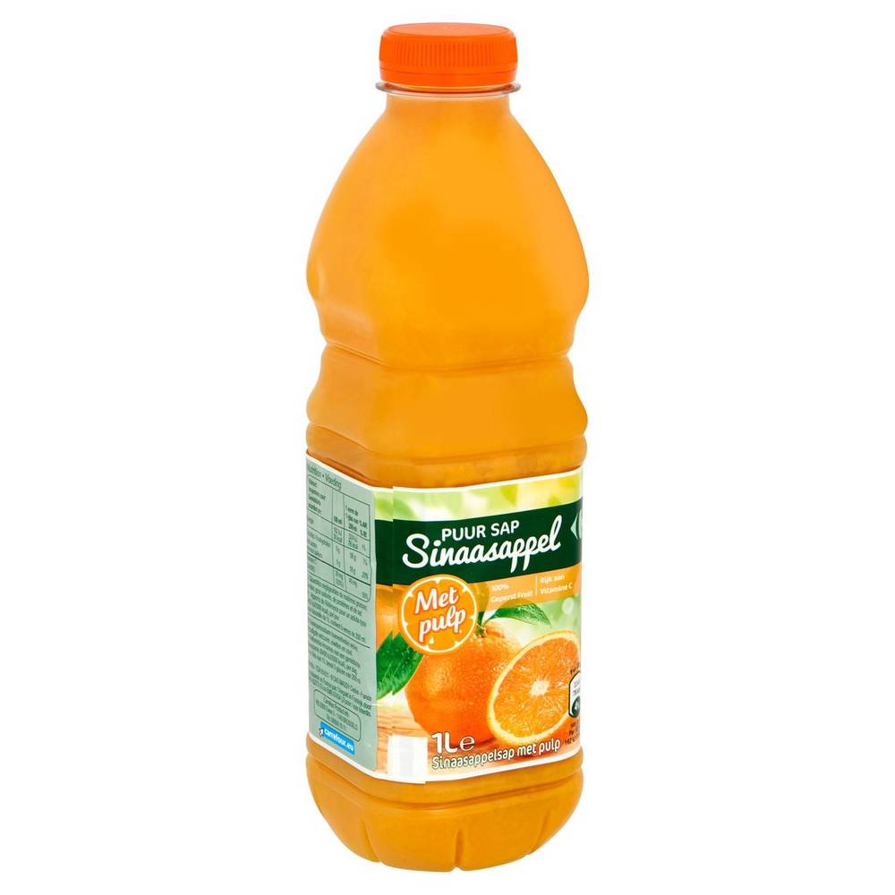 Carrefour Pur Jus Orange Pulpé 1 L