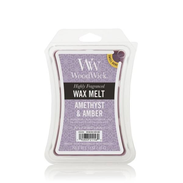 Woodwick Wax Melts Amethyst & Amber, 3 Oz.