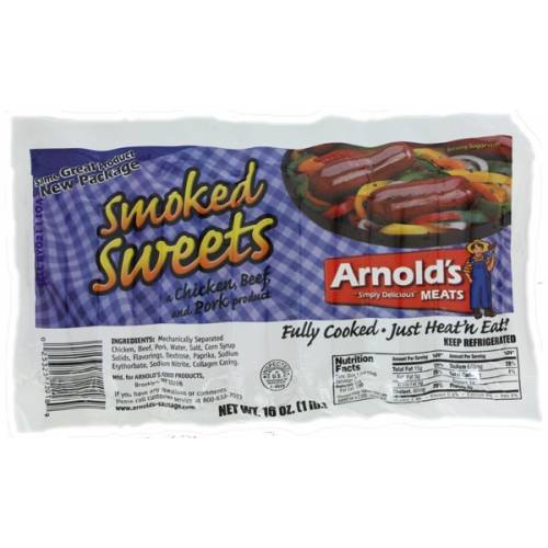 Arnold's Meat- Smoked Sweet Beef Sausage - 1lb