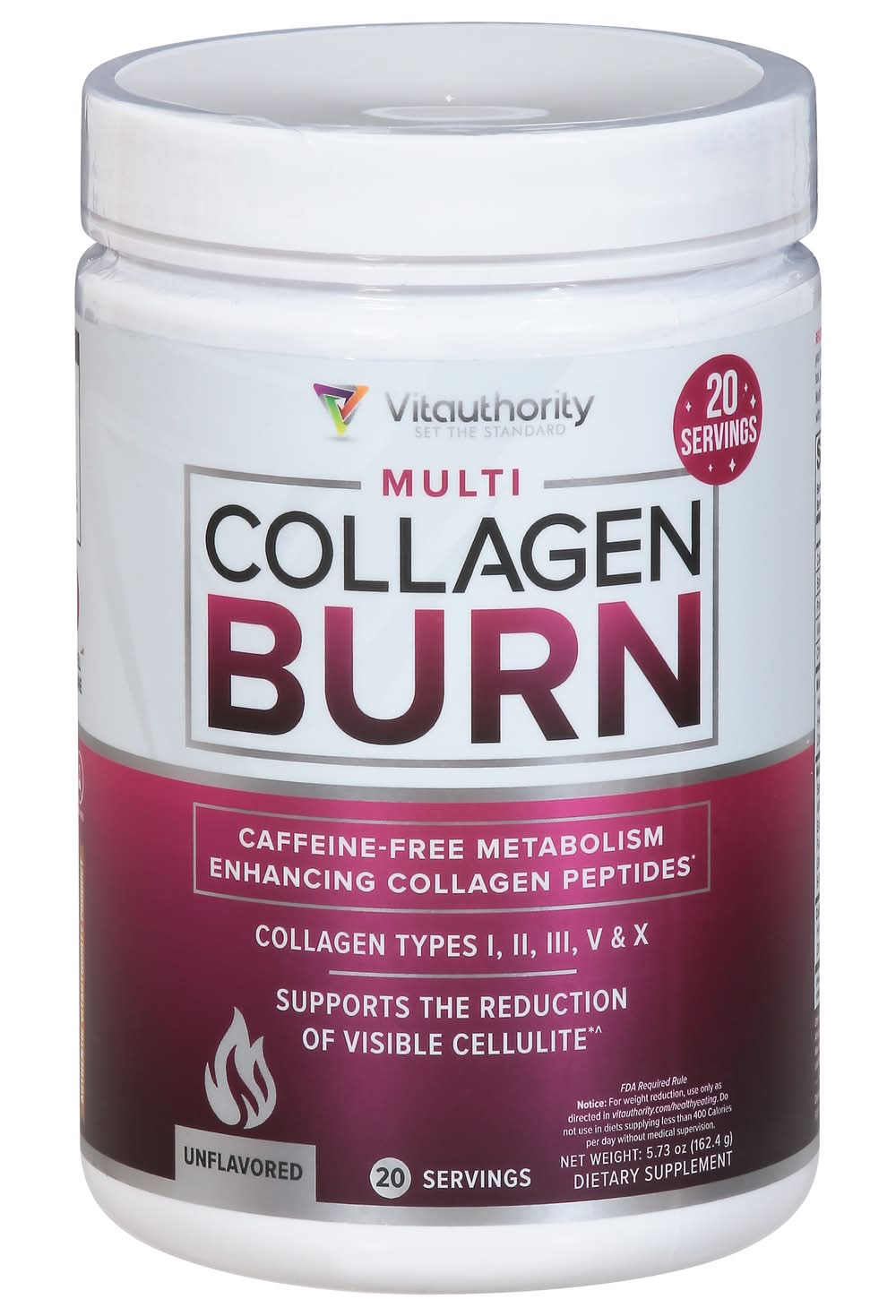 Vitauthority Unflavored Multi Collagen Burn (5.73 oz)