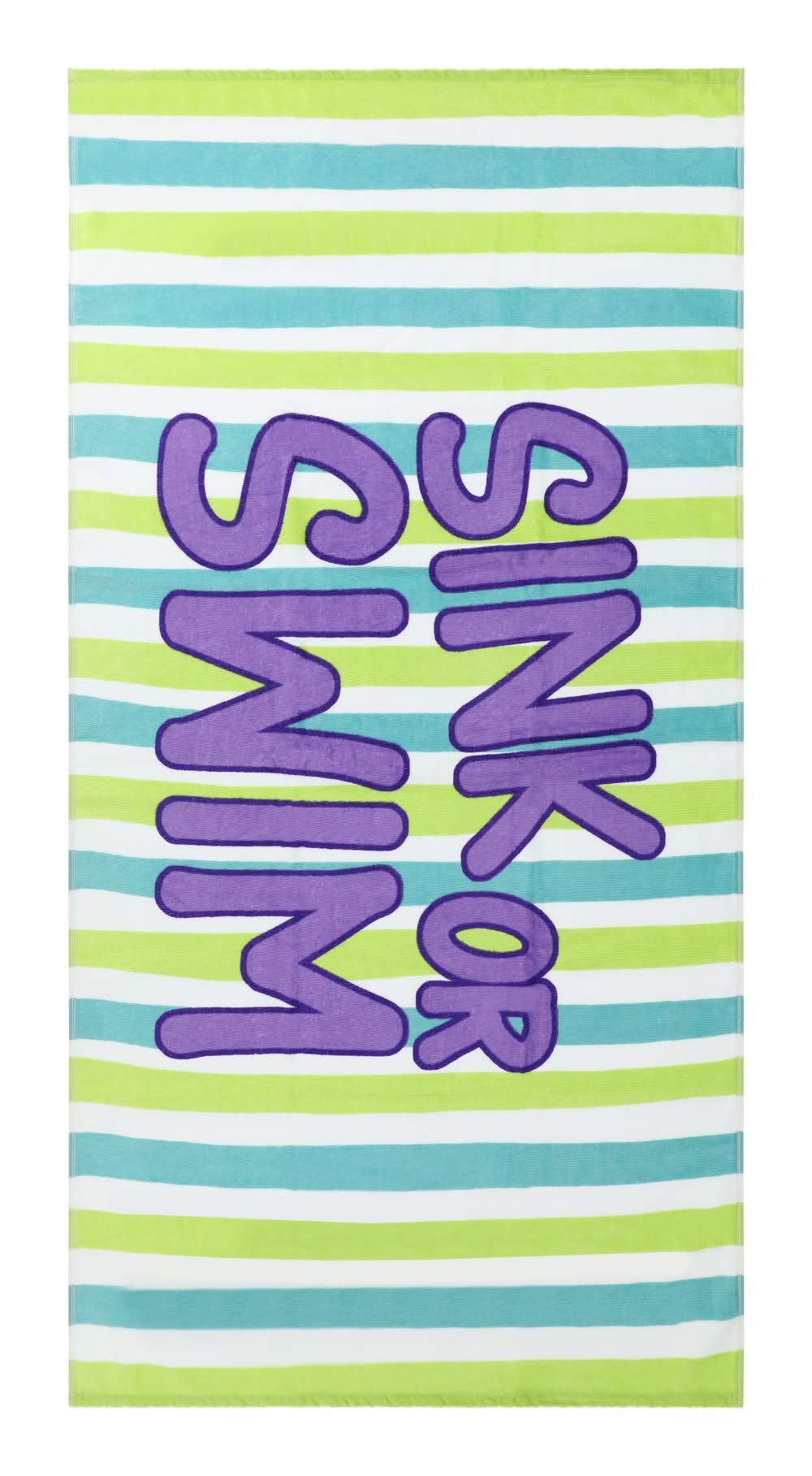 Printed Beach Towels Sink or Swim, Sink or Swim
