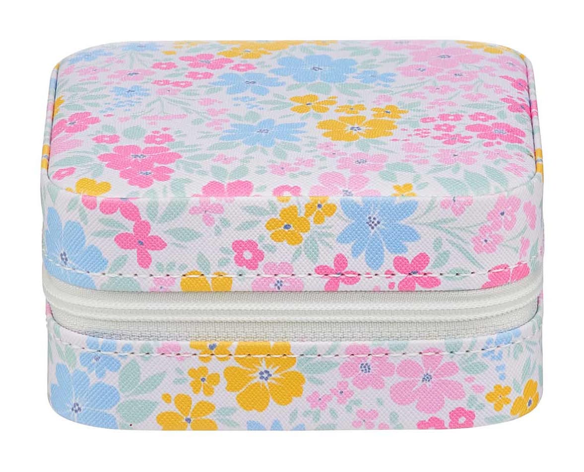 Summer Floral Pattern Jewelry Storage Case