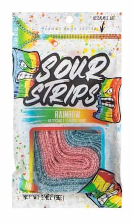 Sour Strips® Rainbow Flavored Candy 3.4oz Rainbow