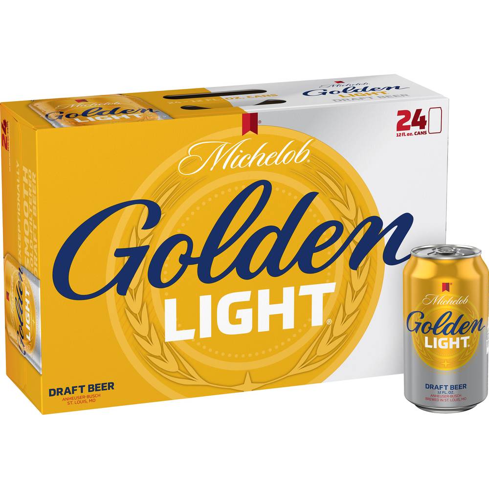 Michelob Golden Light Beer (24 pack, 12 fl oz)