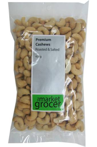 The Market Grocer Dry Roasted Cashews (400g)