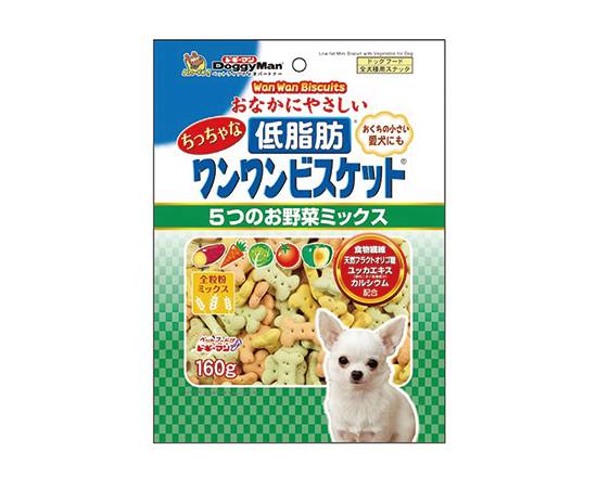 【DoggyMan】犬用低脂五蔬果消臭餅乾160g#20552930