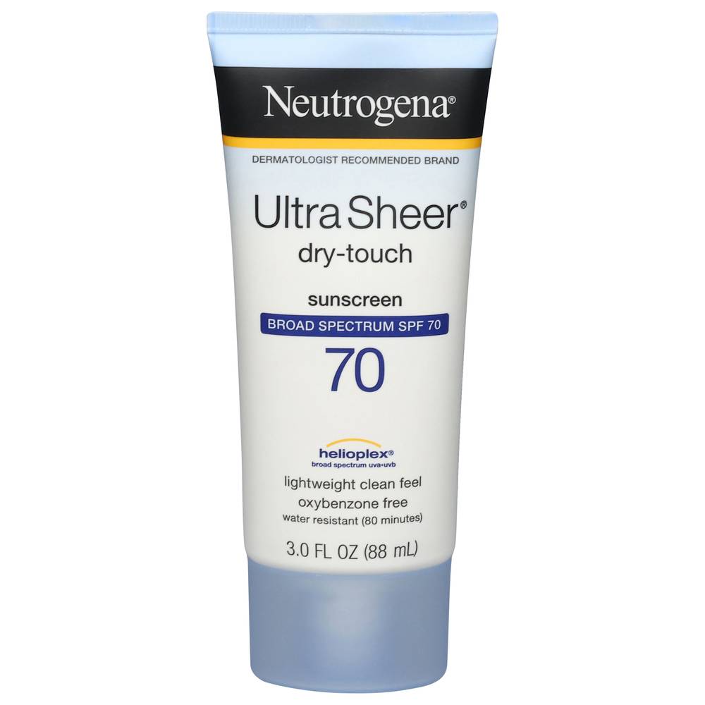 Neutrogena Ultra Sheer Spf 70 Dry-Touch Water Resist Sunscreen (3 fl oz)