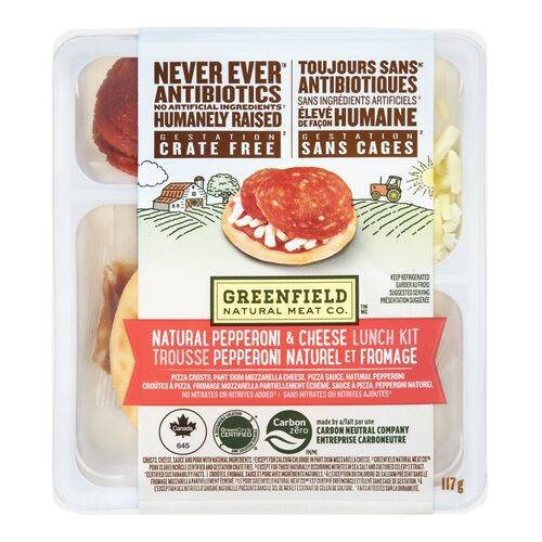 Greenfield Natural Pepperoni Pizza Lunch Kit (117 g)