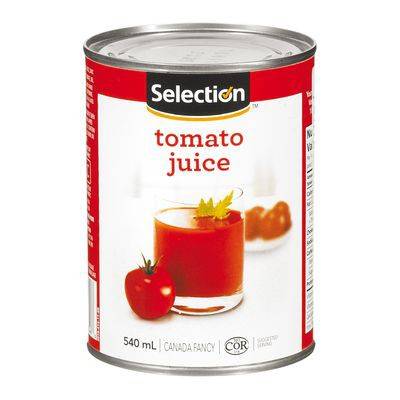 Selection jus de tomate en conserve (540ml) - canned tomato juice (540ml)