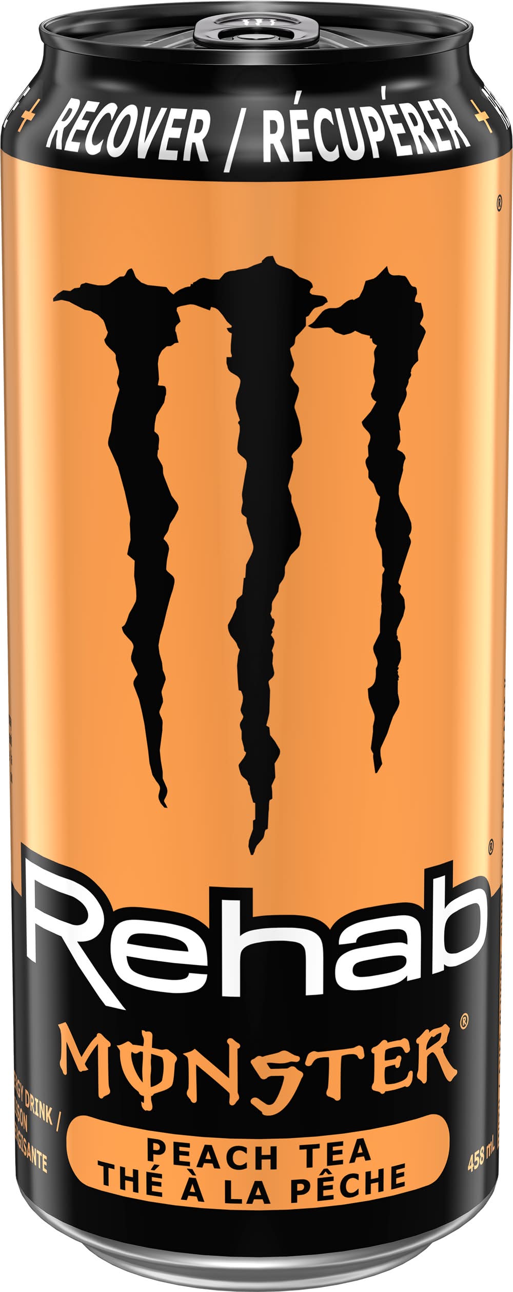 Monster Rehab Recover Energy Drink, Peach Tea (458 ml)