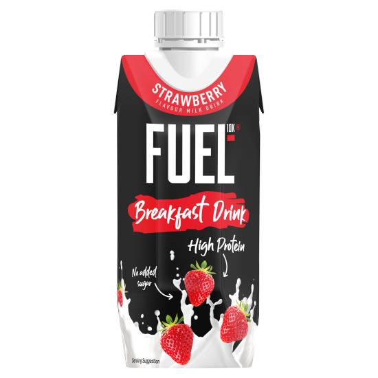 Fuel10k High Protein Strawberry Breakfast Milk Drink 330ml