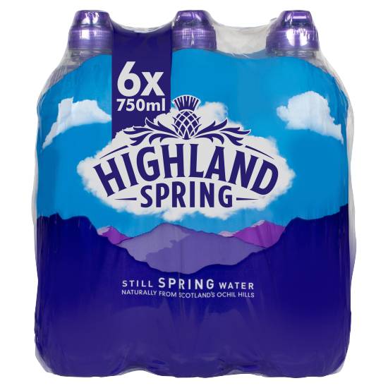Highland Still Spring Water (6 pack, 750 ml)