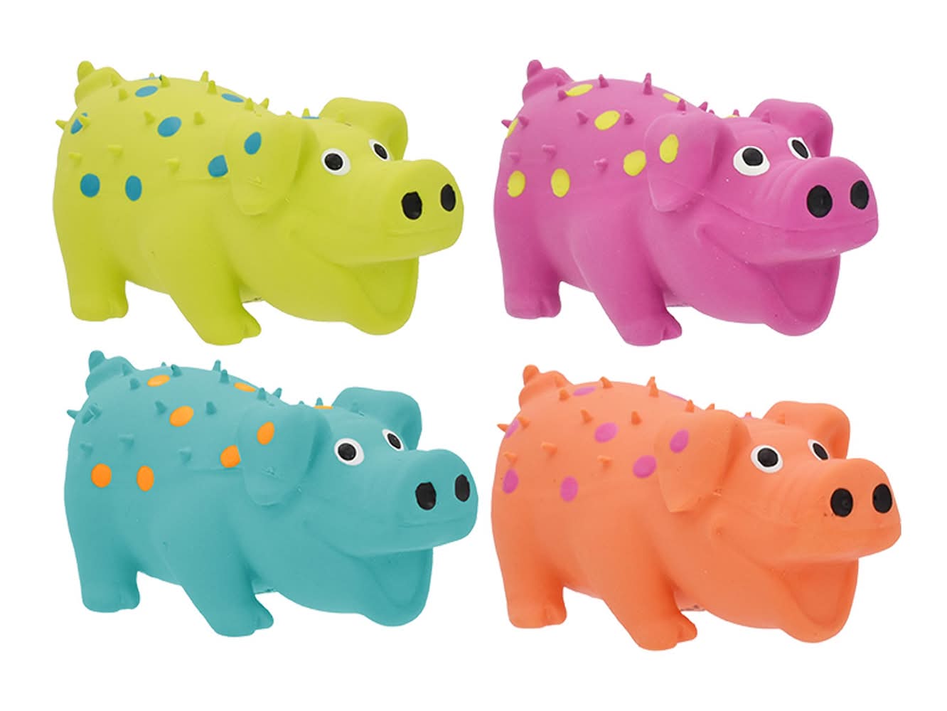 Multipet® Globlet Pig Dog Toy - Assorted (Color: Assorted)