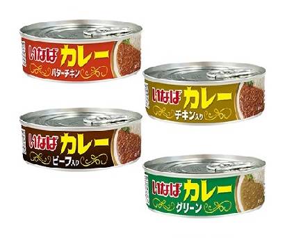 401123：【Uber限定】いなばカレー缶4種セットA / Canned Curry Set (4 Types)