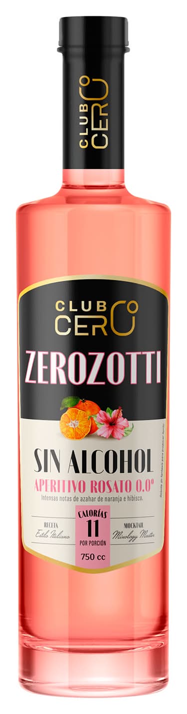 Club Cero · Zerozotti aperitivo rosato sin alcohol (750 ml)