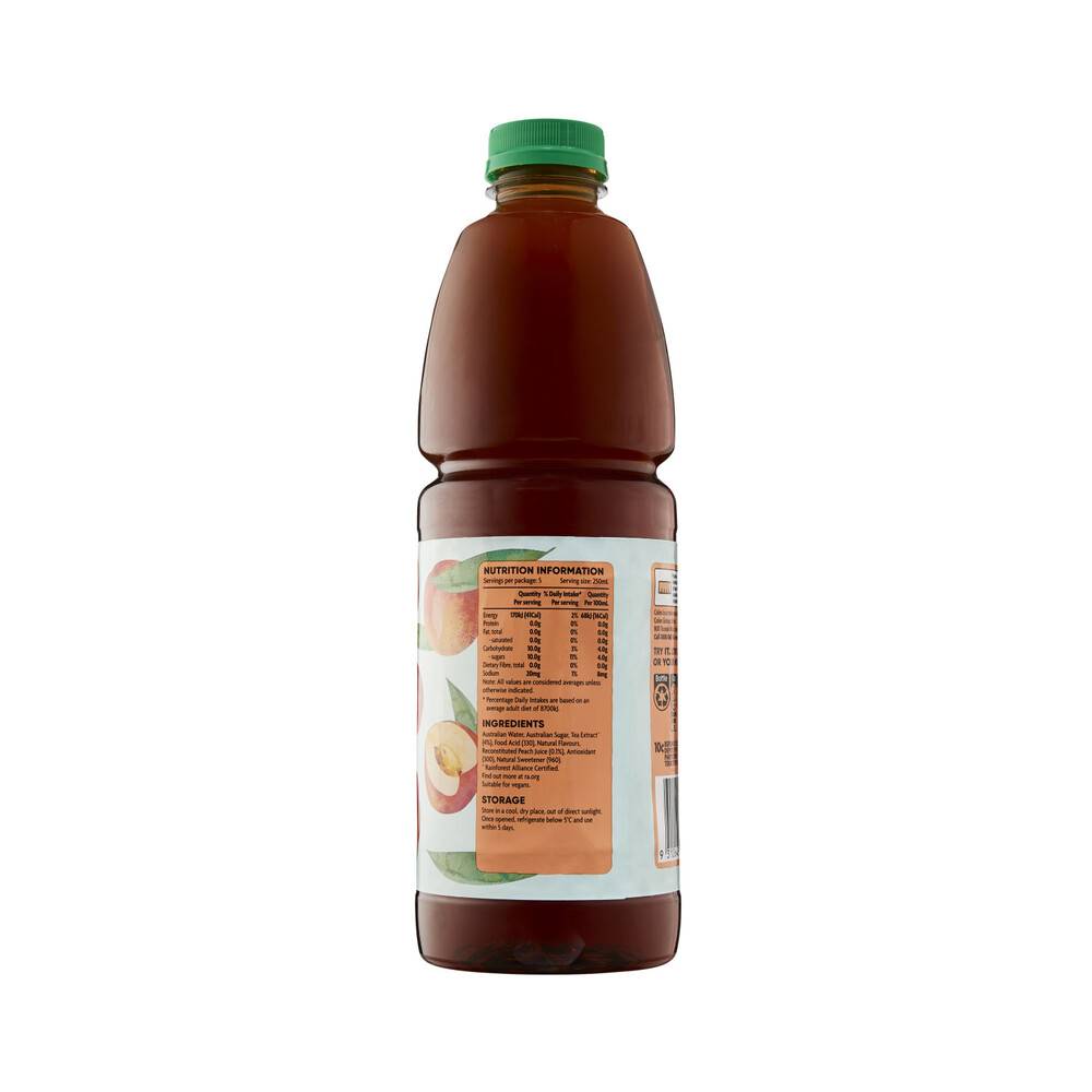 Coles Ice Tea, Peach (1.25L)