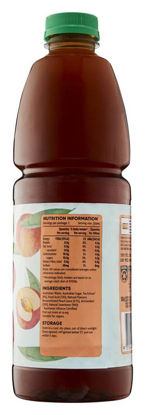 Coles Ice Tea, Peach (1.25L)