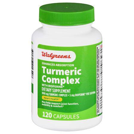 Walgreens Enhanced Absorption Turmeric Complex With Bioperine Capsules (150 ct)