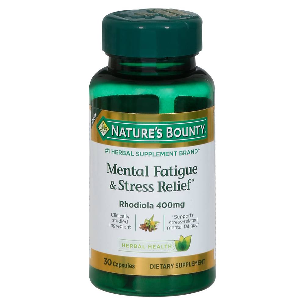 Nature's Bounty Mental Fatigue & Stress Relief Supplements