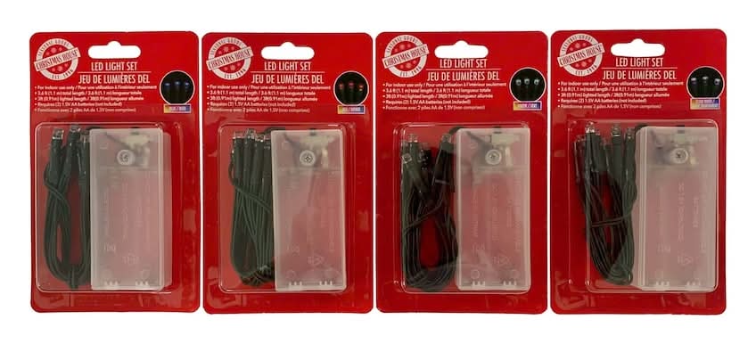 Christmas House Led Light Set, Assorted (4 x 10 ct)