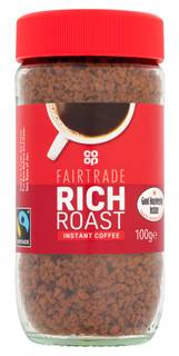 Co-op Fairtrade Rich Roast Instant Coffee 100g