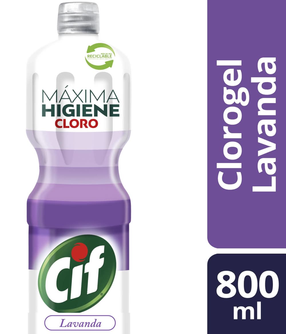 Cif · Limpiador en gel con cloro - Lavanda (800 ml)