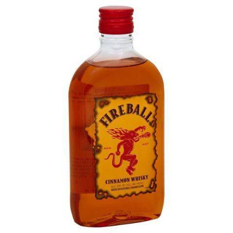 Fireball Cinnamon Whiskey, 375ml Plastic Bottle, 66 Proof