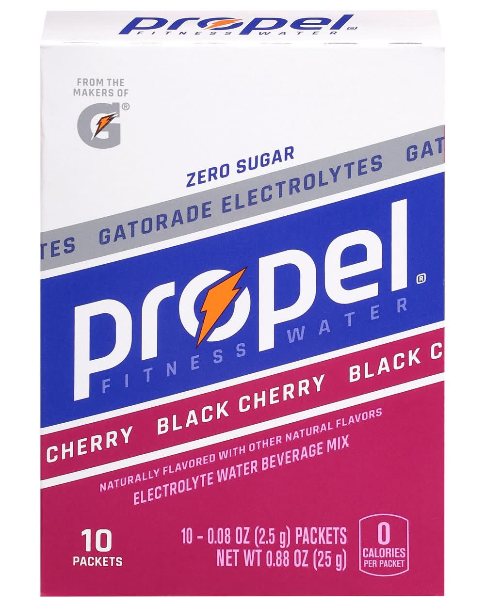 Propel Electrolyte Water Beverage Mix, Black Cherry (10 x 10 ct)