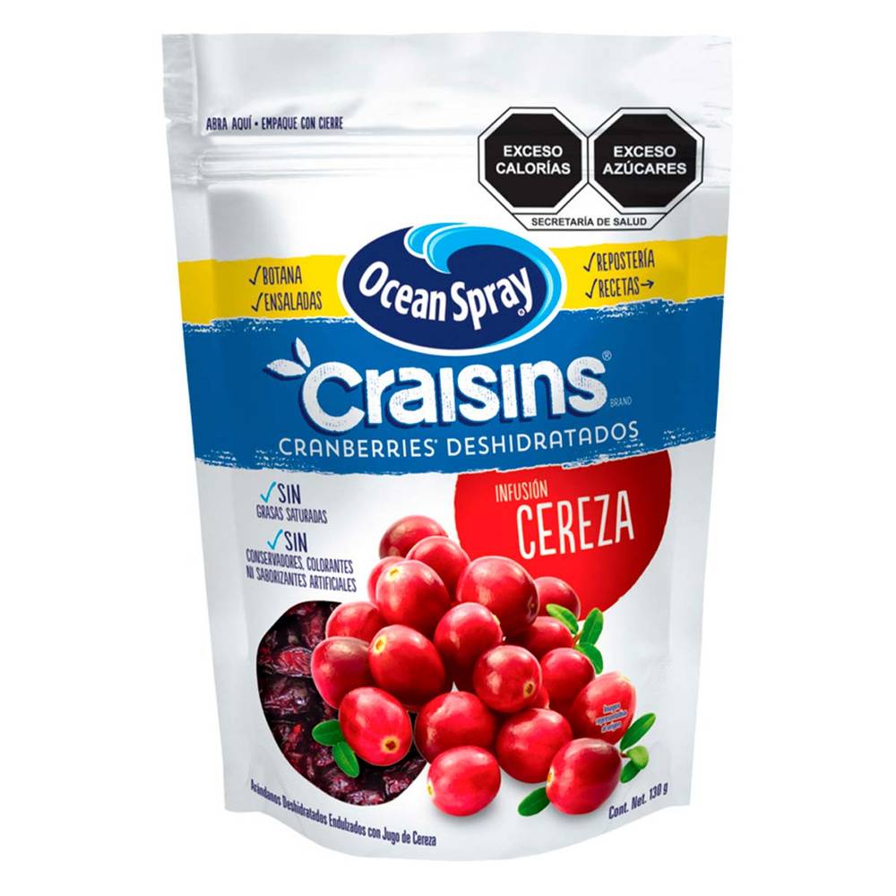 Ocean Spray · Arándano deshidratado con infusión de cereza (130 g)