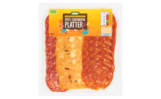 Asda Mediterranean Inspired Spicy Continental Platter 120g