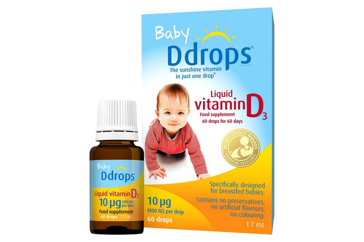 Baby Ddrops Liquid Vitamin D3 10 �g 60 Drops 1.7ml