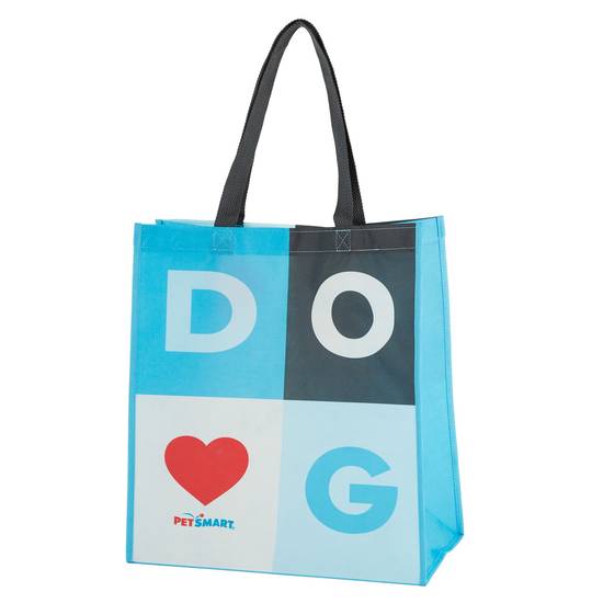 Top Paw® Love Dog & Cat Reusable Shopping Tote Bag (Color: Blue, Size: One Size)