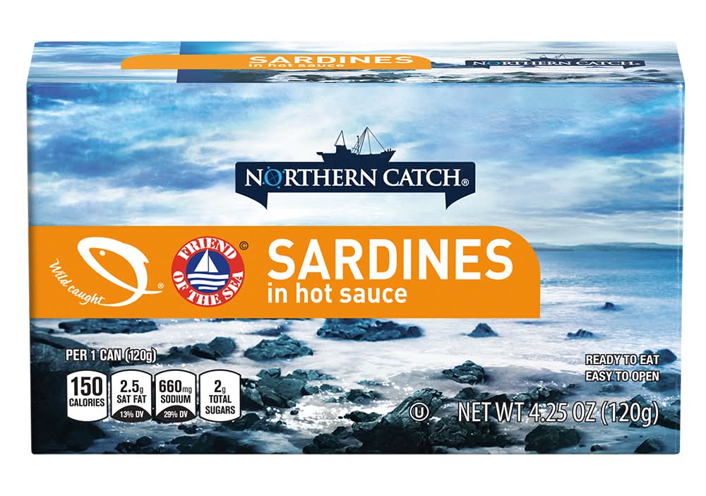 Northern Catch Sardines, Hot Sauce (4.25 oz)