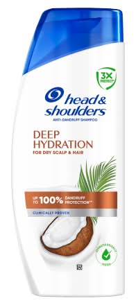 Head & Shoulders Base Deep Hydration Anti-Dandruff Shampoo, Up To 100% Dandruff Protection (400ml)