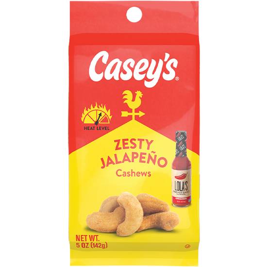 Casey's Zesty Jalapeno Cashews 5oz