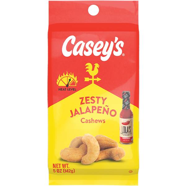 Casey's Zesty Jalapeño Cashews 5oz