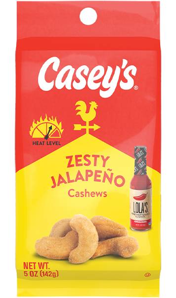 Casey's Zesty Jalapeño Cashews 5oz