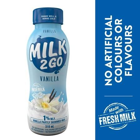 Milk 2 Go Vanilla Partly Skimmed Milk (310 ml)