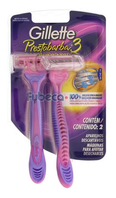 Depilacion Desechable Gillette Prestobarba 3X2 Mujer