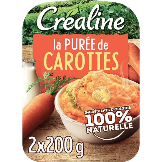 Créaline - Purée de carottes (2 pièces )