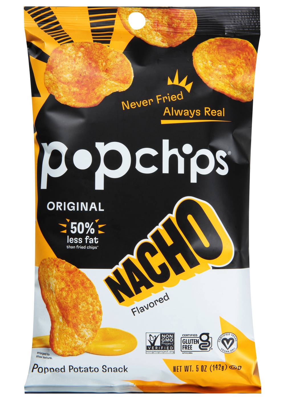 Popchips Popped Potato Snack, Nacho (5 oz)