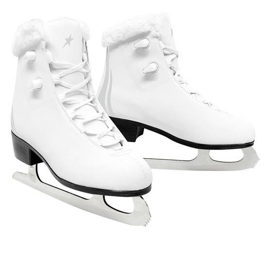 Future Stars Figure Skates White Size 3 (1 pair)