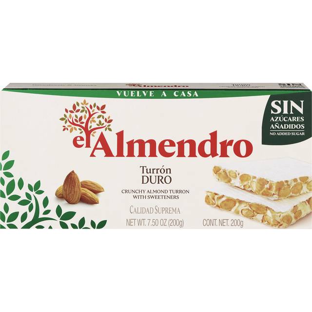 El Almendro Turron Duro (Crunchy Almond Turron No Sugar)