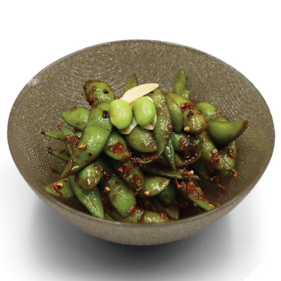 SPICY GARLIC EDAMAME