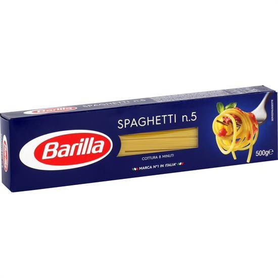 Pâtes spaghetti n°5 BARILLA - le paquet de 500 g