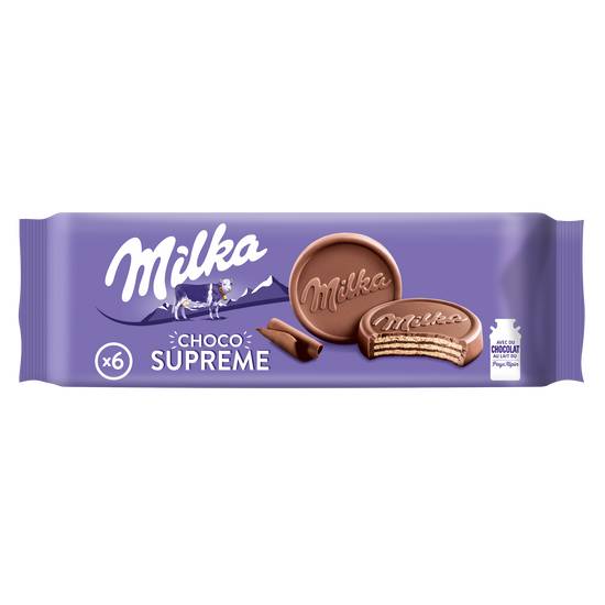 Milka - Biscuits gaufrettes enrobés (chocolat)