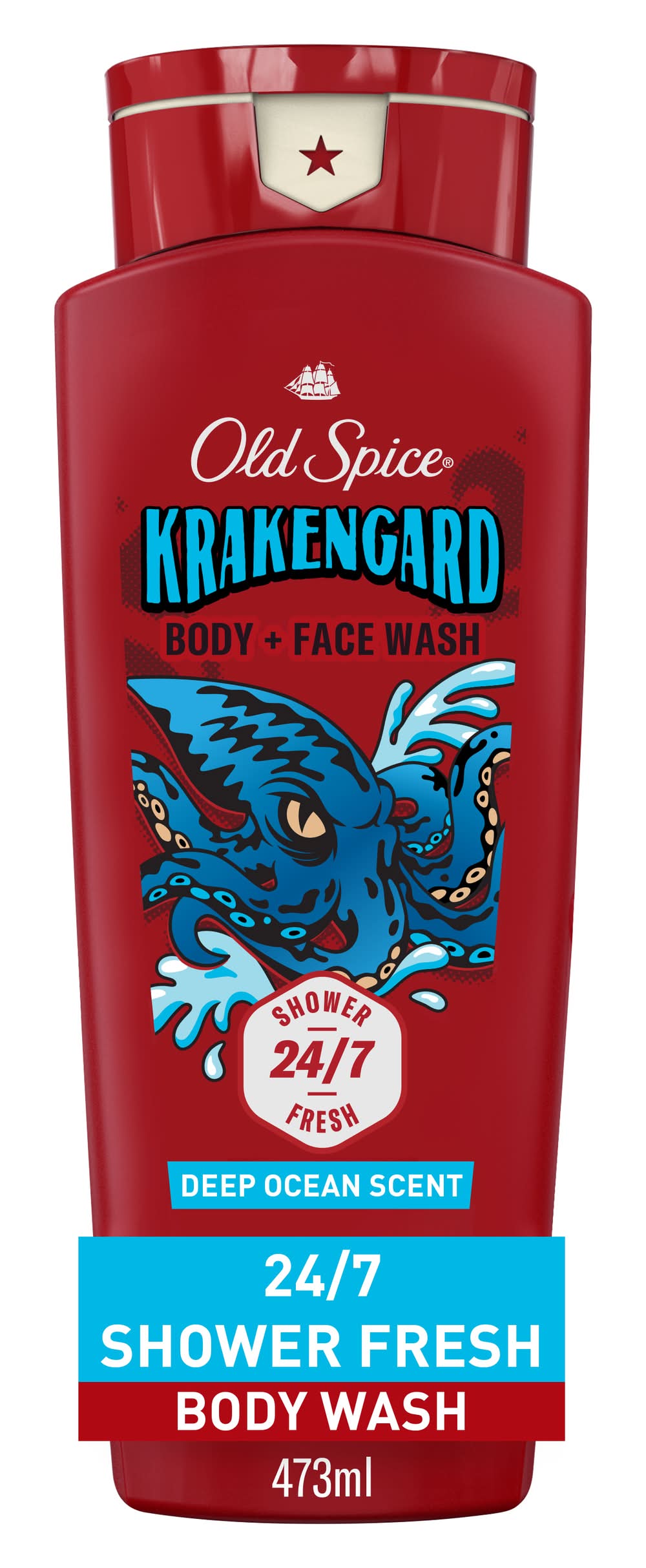 Old Spice Krakengard Long Lasting Lather Body Wash For Men (16 fl oz)