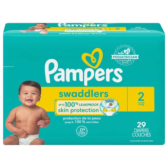 Pampers Swaddlers Jumbo pack Size 2 Diapers (29 ct)
