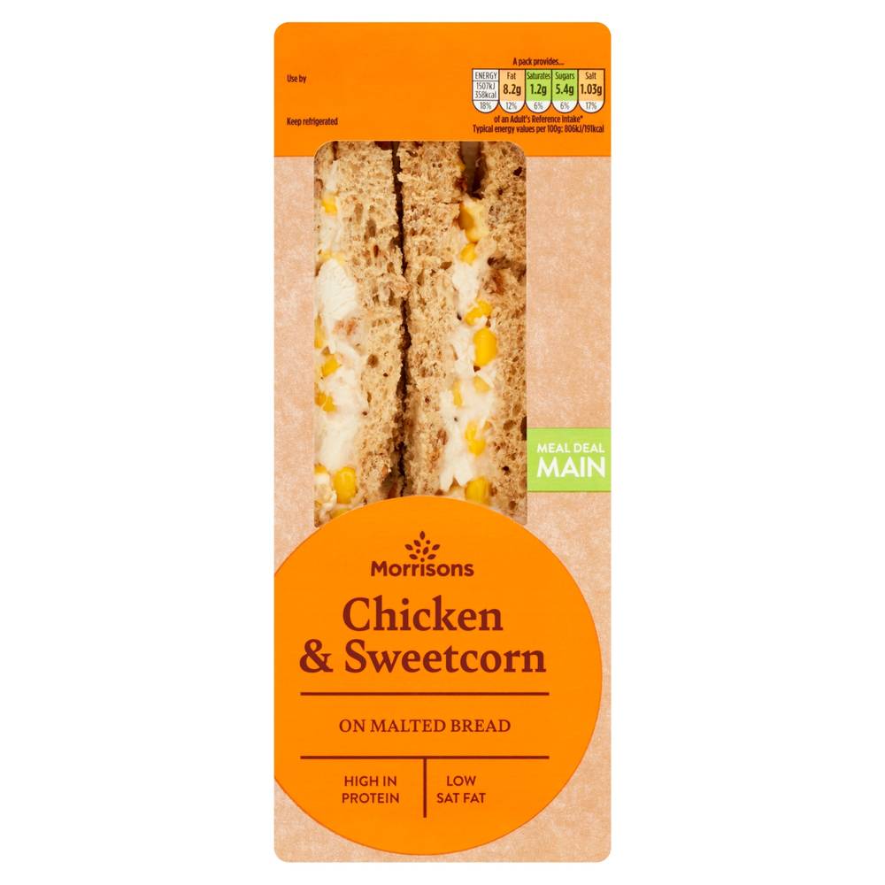 Morrisons Chicken & Sweetcorn on Malted Bread